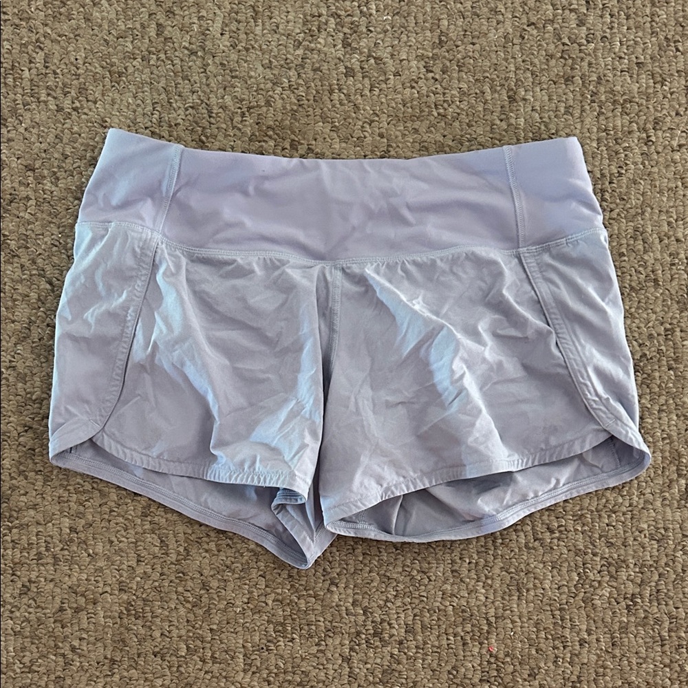 lululemon athletica Lavender shorty running shorts sz 6 like new